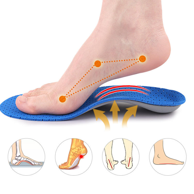EVA inserts with nylon stabilizer - lightweight cushioning with reinforced arch support